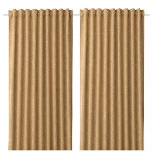 Ikea PRAKTRÖLLIKA Room darkening curtains, 1 pair,  145x250 cm (57x98 ")
